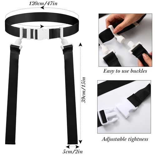 Peryiter 2/12/24/36 Player Flag Football Belt, Adjustable Football Belts and Flags for Kids Youth Adult Sport Team Training - color: Black,white