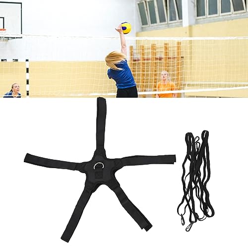 Volleyball Spike Trainer - 2Pcs Elastic Rebounder Belt System for Solo Arm Speed and Vertical Jumping Practice