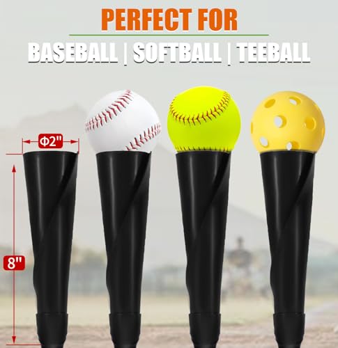TARUMG Portable Batting Tee for Baseball/Softball, Height Adjustment from 25-47 inches, Heavy Duty Baseball Tee with Detachable Rubber Top, Easy Assembly Hitting Tee for Kids/Youth/Adults - style: Basic Set&Blue 25‘’-37‘’
