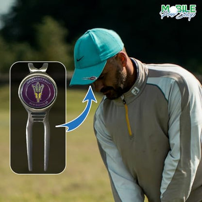 Divot Repair Tool Removable Magnetic Ball Marker-Best Divot Fixer - style: ARIZONA STATE SUN DEVILS
