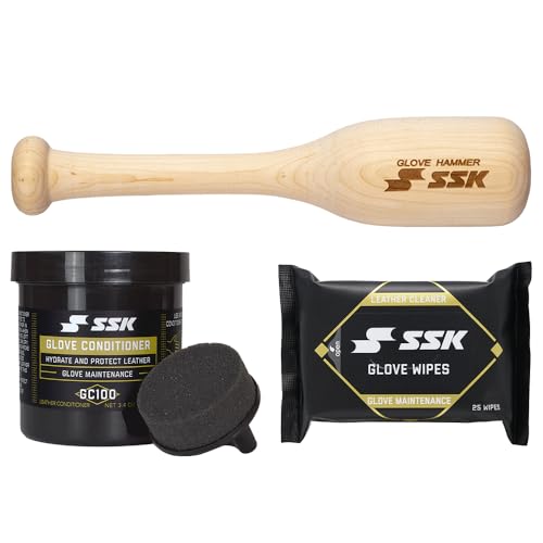SSK Glove Break-in Kit for Baseball & Softball - Complete Glove Maintenance & Conditioning Set