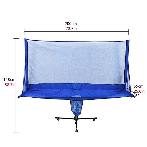 Table Tennis Ball Catch Net Portable Table Tennis Ball Catch Net，Large Ping Pong Practice Net with Wheels, Collection Net for Ping Pong Robots, Serves and Multi-Ball Training (Size : 148x200