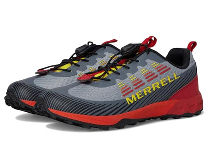 Merrell Kids' Agility Peak Kdz - color: Grey/Lava, size: 11 Little Kid