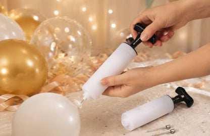 Portable Handheld Ball Pump, 2 Pack Manual Inflator for Basketball, Football, Soccer, Beach Balls & Inflatables, Party Balloons & Inflatables， Outdoor & Holiday Balloon Decorations