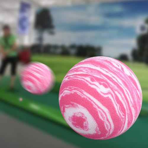 10Pcs / Set Golf Practicing Balls Rainbow Color Foam for Swing Training Rainbow Indoor