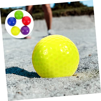 5pcs Golf Ball Professional Training Ball Replaceable Golfing Ball Colored Ball Outdoor Training Ball Professional Double-Layer Ball Daily Use Practicing Ball Synthetic Rubber