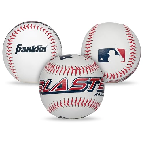 Franklin Sports Blaster Plastic Baseball Bat + Ball Set - Youth 32" Toy Bat + Official Stitched 70mm Lightweight Ball - style: Replacement Balls