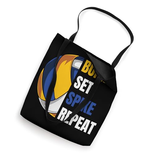 Girls Vollyball Motiv Bump Set Spike Repeat Volleyball Tote Bag