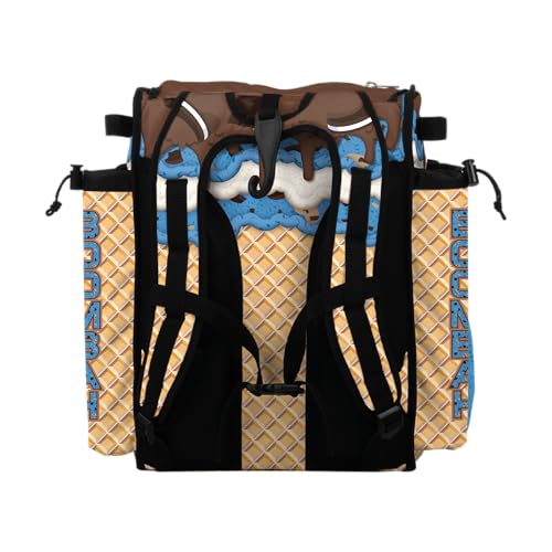 Boombah Mini Superpack Baseball Bat Bag – Youth Softball Gear Backpack – Ice Cream Multi Color – 8"x12.5"x18" (Monster Cookie) - color: Monster Cookie