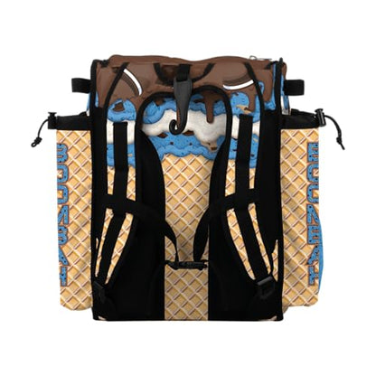 Boombah Mini Superpack Baseball Bat Bag – Youth Softball Gear Backpack – Ice Cream Multi Color – 8"x12.5"x18" (Monster Cookie) - color: Monster Cookie