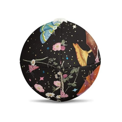 SYtrade Recreational Football Game Footballs PU Composite Leather Footballs for Training Indoor Outdoor - color: Mushroom Butterfly Star