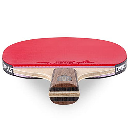 Dynasty Extra Penhold Table Tennis Racket & Case - ITTF Approved Palio Rubbers - Chinese Style Ping Pong Paddle