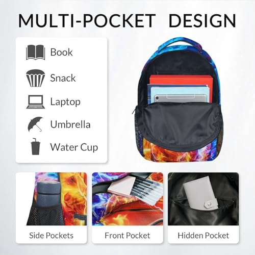 Basketball Bookbag for Boys - School Backpack for Kids Teens Elementary Middle School 17 Inch - color: Red