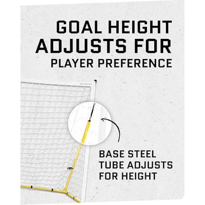 SKLZ Quickster Soccer Goal - Portable Goal for Backyard & Field - Durable Tension-Tite Frame & Heavy Gauge 2-Ply Net - Adjustable Click-Lock Poles, Metal Stakes - Carrying Case with Handle - style: 12 x 6 Feet