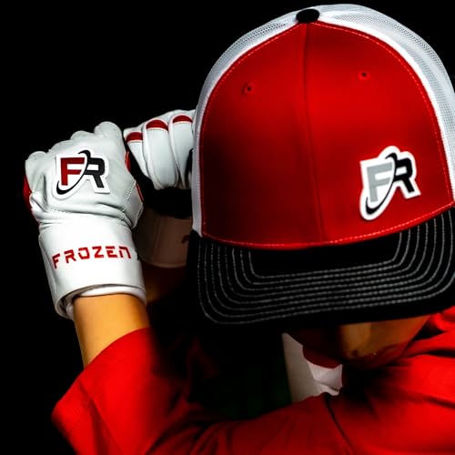 F3 Frozen Rope Batting Gloves - Premium Leather (0.9mm) Long Cuff Batting Gloves - Pro-Grade Baseball and Softball Gloves - Men, Women, and Youth Sizes - color: Neon/Black, size: Adult Large