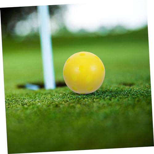50pcs Pickleball Outdoor Accessory Reusable Balls for Hitting Practicing Easy to Carry Use - color: Yellow