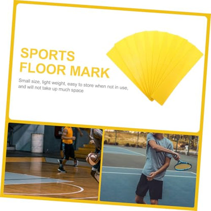 BESPORTBLE 8Pcs Agility Training Markers Multi Shape Spot Markers for Tennis and Basketball Court Marking Durable and Lightweight for Sports Training and Activities