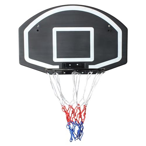 28.5" x 18" Pro-Grade Wall-Mounted Folding Basketball Hoop – Shatterproof Backboard, 17" Heavy-Duty Metal Rim, All-Weather Mesh Net, Easy Indoor/Outdoor Installation for Homes, Garages & Offices