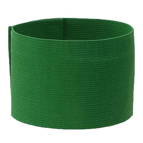 Blank Elastic Nylon Captain Armband for Soccer,Adjustable WristBand Protective Badge Sport Accessory for Leader,Volleyball Football Basketball,Training,Competition,Coach,Adults,1pcs - color: Dark Green