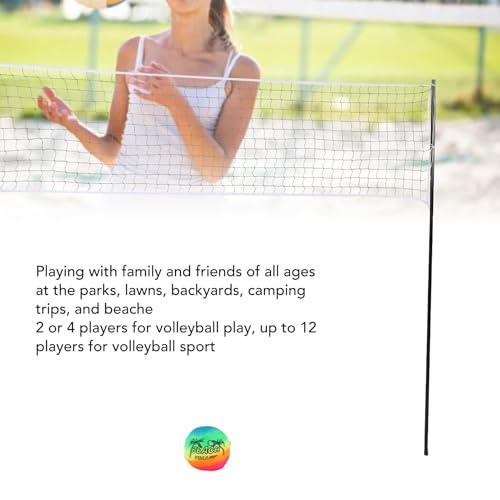 Portable Professional Volleyball Net System Complete Set for Outdoor Beach Backyard Camping Parks