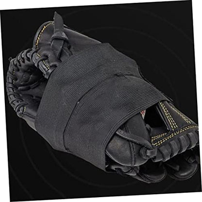 DECHOUS 4sets Baseball Mitten Wrap Polyester Gloves Wrap Catcher Glove Band Elastic Baseball Laces Gear 2pcs*4