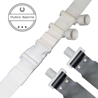 Flag Football Belt - 2 Flags - 10 Pack - color: Black