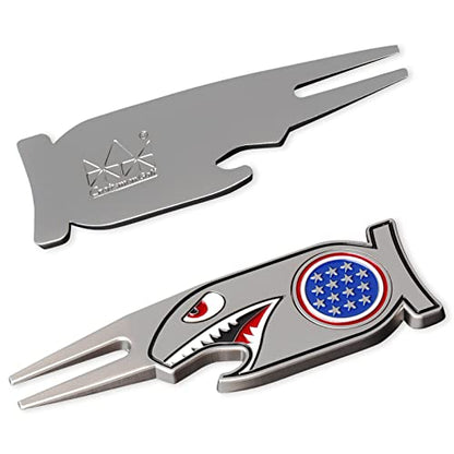 Craftsman Golf Shark Cool 4-in-1 Golf Divot Repair Tool - Bottle Opener - Ball Marker - Tee Holder