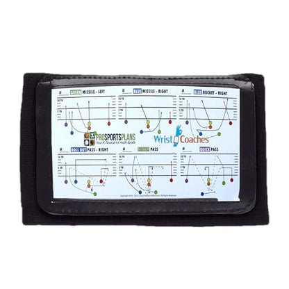 Football Play Wristbands - Adult Quarterback Gear - Wristband Playbook - Softball Wristbands for Signs - Soccer, Baseball & Catchers Wristband - QB Play Card Wrist Band Training Equipment