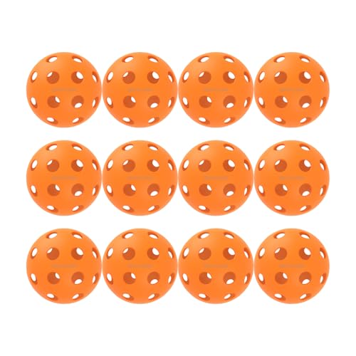 Pro-Grade 40-Hole Outdoor Pickleball Balls - Pro-Player Tested with Wind-Resistant Design, Built for Durability & Precision for Competitive Play - color: Yellow, size: 12