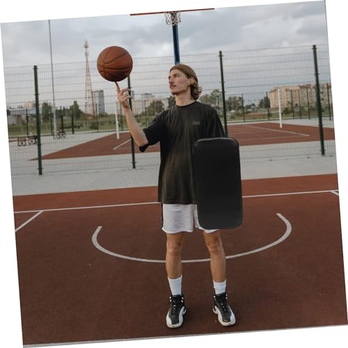 Basketball Mat Mutitool Pro Tools Blocking Cushion Basketball Training Blocker Pad Basketball Blocking Pad, Pu Leather, Pearl Cotton Comfortable Blocking Pad (15.6x7.8 inch), Black