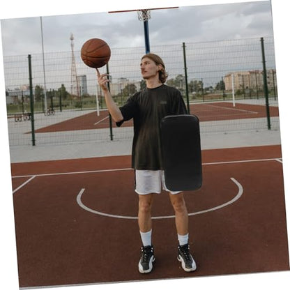 Basketball Mat Mutitool Pro Tools Blocking Cushion Basketball Training Blocker Pad Basketball Blocking Pad, Pu Leather, Pearl Cotton Comfortable Blocking Pad (15.6x7.8 inch), Black
