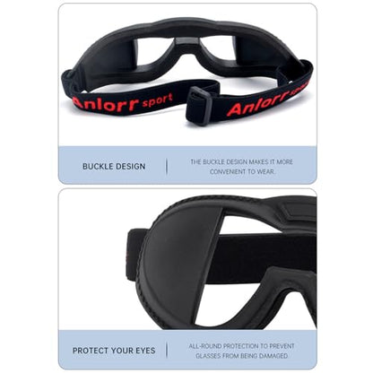 Dribbling Goggle Light Weight Training Eyewears Portable Sports Glasses Football Eyeglasses Comfortable - color: Black