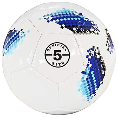 Biggz (Pack of 50) Premium Digital Soccer Balls with Hand Pump