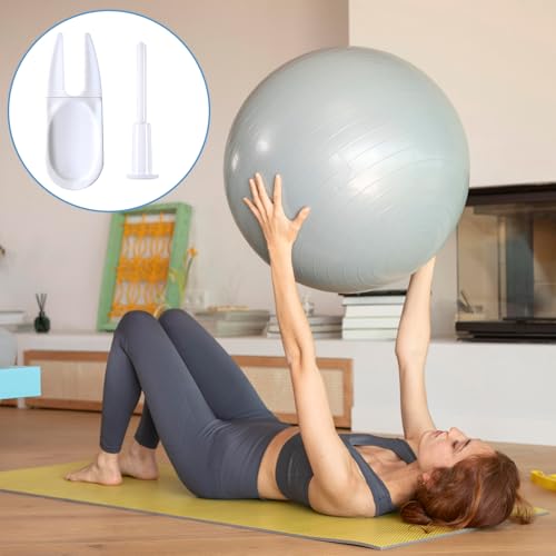 6 Pcs Exercise Ball Plug Replacement Kit Yoga Ball Fitness Exercise Ball Air Stopper Plug Pin Adapter Kit for Exercise Ball Fitness Inflatable Bed Pool