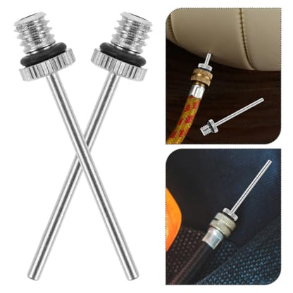 Happyyami 30pcs Sports Ball Needle Set Air Pump Needles Basketball Nozzle Replacement Compatible Pumps