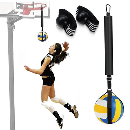 Volleyball Spike Trainer Nylon Volleyball Hitting Trainer with Adjustable Straps Reusable Practice Equipment for Training