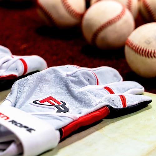 F3 Frozen Rope Batting Gloves - Premium Leather (0.9mm) Long Cuff Batting Gloves - Pro-Grade Baseball and Softball Gloves - Men, Women, and Youth Sizes - color: Neon/Black, size: Youth Small