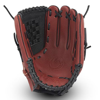 PHINIX Full Grain Leather Baseball Glove Sizes 11Inch -12 Inch - color: Brown, size: 11.5“
