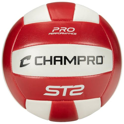 Champro ST2 Indoor/Outdoor Volleyball - color: Scarlet