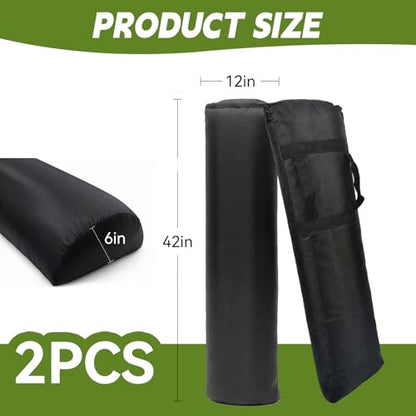 2 PCS Inflatable Football Step Over Dummy with Air Pump, Tackle Dummy with Handles for Easy Storage & Portability, Football Training Equipment for Enhancing Footwork Drills/Athletic Skills