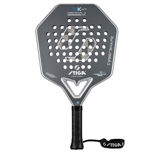 STIGA Cybershape Padel Racket - size: 18K Hard