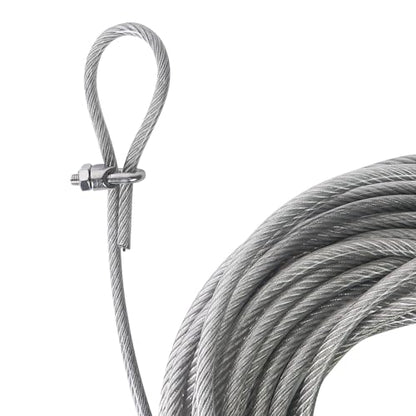 Aoneky 47ft 1/4'' Stainless Steel Replacement Tennis Net Cable