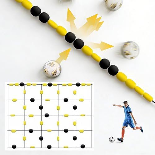Soccer Training Equipment Goalkeeper Trainer, Goalie Training Equipment with Square Ball Deflector, Reaction Training Aid for Reflex Agility and Hand Eye Coordination Drills - size: Standard