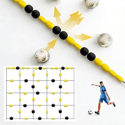 Soccer Training Equipment Goalkeeper Trainer, Goalie Training Equipment with Square Ball Deflector, Reaction Training Aid for Reflex Agility and Hand Eye Coordination Drills - size: Standard