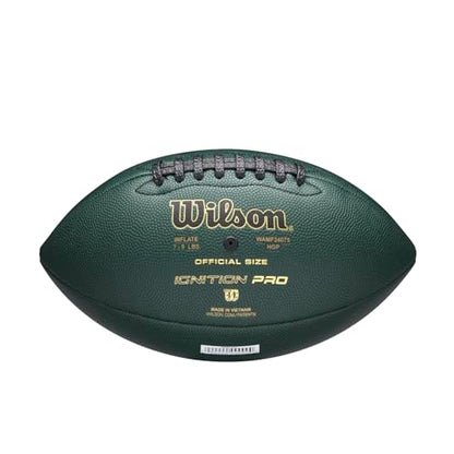 WILSON NFL Ignition Footballs - color: Green, size: Official - Ages 14+, style: NFL Ignition Pro Eco