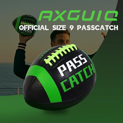 PassCatch Training Football, Composite Fatherless Bounce Back Youth Football, Training Improving Enhance Solo Passing Catching Skills (Deflated)