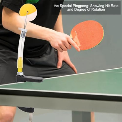 LIZEALUCKY Table Tennis Training Robot Rapid Rebound Pingpong Ball Machine for Practice