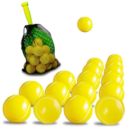 YESMARKS 24PCS Foam Baseballs, 2.4Inch Mini Baseballs, Sports Squeeze Balls, Soft Practice Baseball for Training, Kids Party Favor Toy, Sports Theme Party