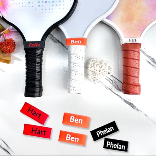 Pickleball Name Bands for Paddles 2PCS Silicone Pickleball Paddle Name Bands Personalized Engraved on Racket Racquetball Ping Pong Paddle, Bicycles Handles - color: 1 PCS
