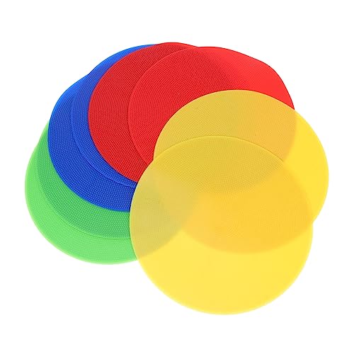 8pcs Markers for Sports Training Bright Color Disc Markers Red Yellow Green Landmark Pads for Football Gym and Agility Drills Lightweight and Portable